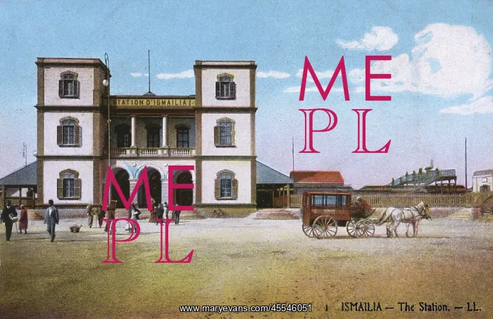  : The Railway Station at Ismailia, Egypt