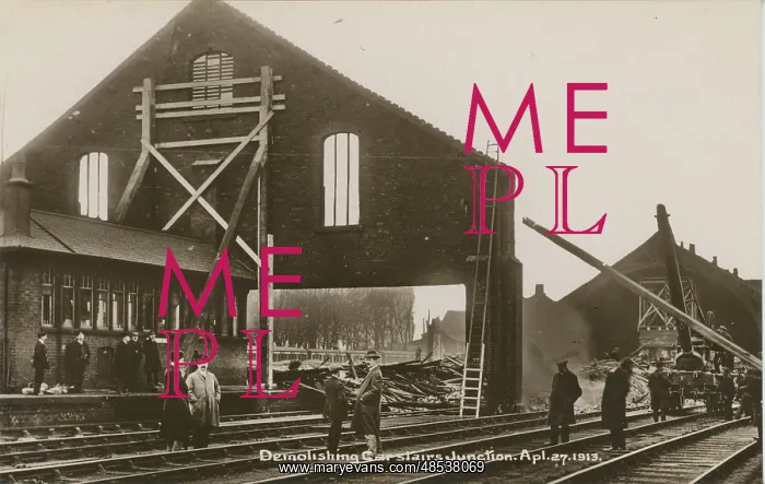 : Railway Station Junction (Showing the demolition work) : Railway Station Junction (Showing the demolition work)