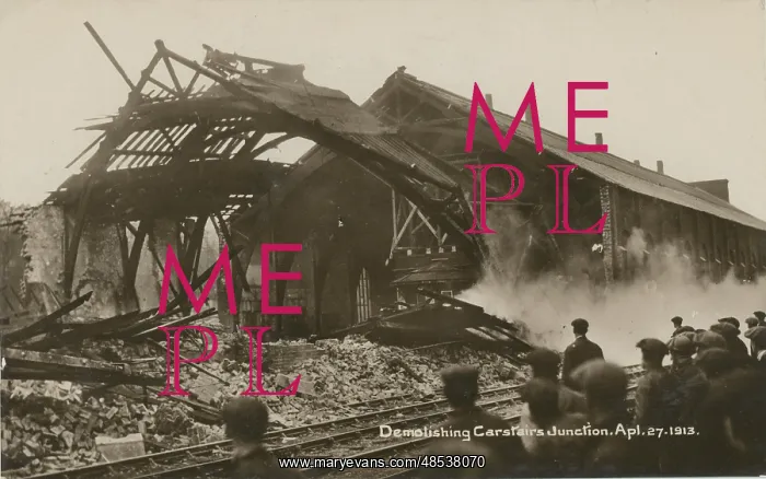 : Railway Station Junction (Showing the demolition work) : Railway Station Junction (Showing the demolition work)