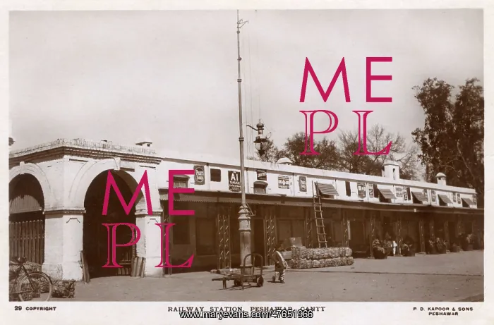: Railway Station, Peshawar Cantonment, British India : Railway Station, Peshawar Cantonment, British India