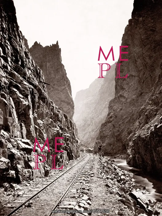 : Railway track, Royal Gorge, Arkansas River, Colorado : Railway track, Royal Gorge, Arkansas River, Colorado