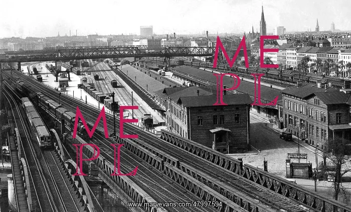 : Railway tracks and buildings, Potsdam : Railway tracks and buildings, Potsdam