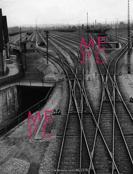 : Railway tracks in Germany, 1920s : Railway tracks in Germany, 1920s