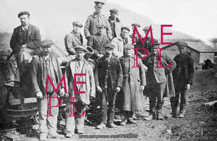  : Railway workers stop for a group photograph