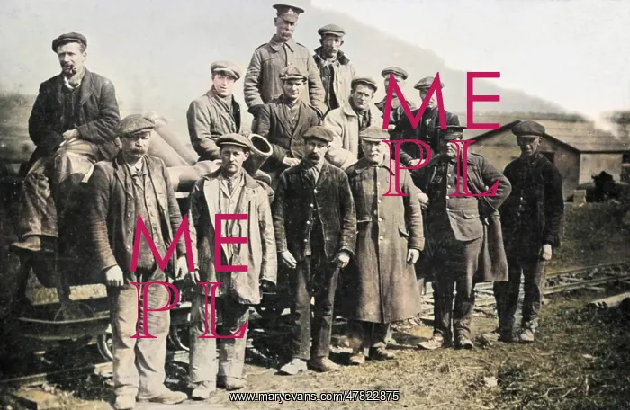  : Railway workers stop for a group photograph