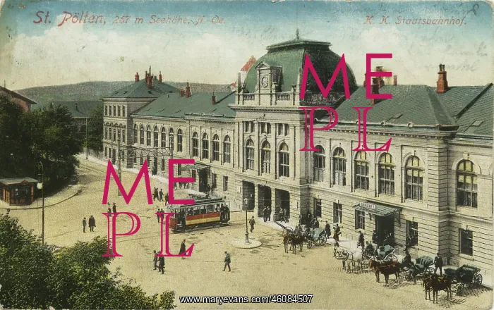 : Railwaystation St. Polten. Lower Austria. Post-card : Railwaystation St. Polten. Lower Austria. Post-card