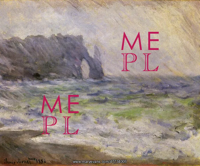 : Rain at Etretat, by Monet : Rain at Etretat, by Monet