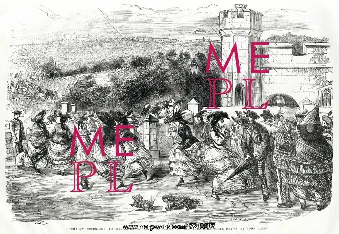 : Rain on Yorkshire Coast 1856 : Rain on Yorkshire Coast 1856