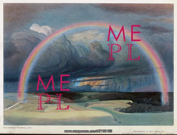 : RAINBOW. A magnificent rainbow arch seems to form a bridge : RAINBOW. A magnificent rainbow arch seems to form a bridge