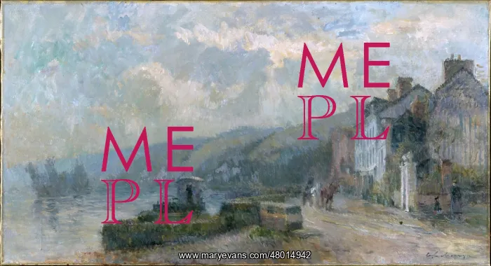 : Rainy weather, along the River Seine : Rainy weather, along the River Seine