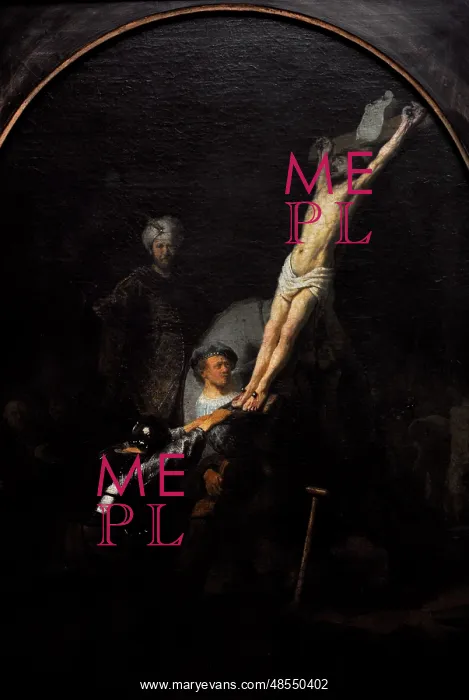 : The raising of the cross, by Rembrandt : The raising of the cross, by Rembrandt