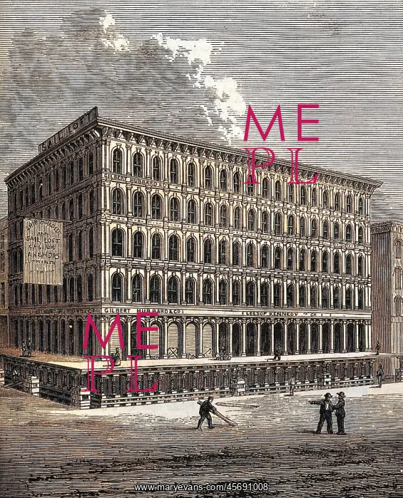 : Raising a house in Chicago, 1871 : Raising a house in Chicago, 1871