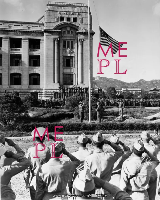  : Raising the United States Flag after the Surrender