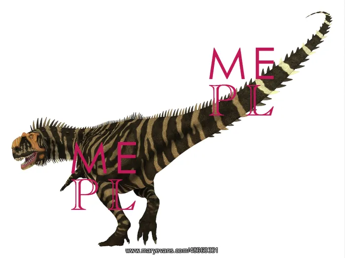 : Rajasaurus dinosaur on white background : Rajasaurus dinosaur on white background