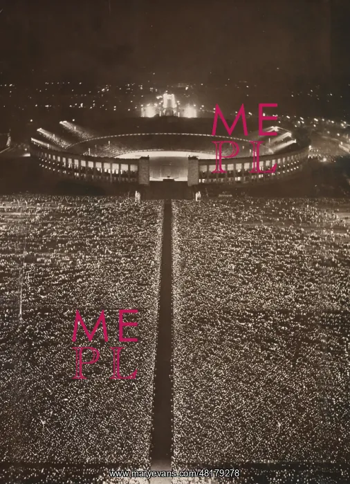 : Rally at the Olympic Stadium in Berlin, 1937 : Rally at the Olympic Stadium in Berlin, 1937