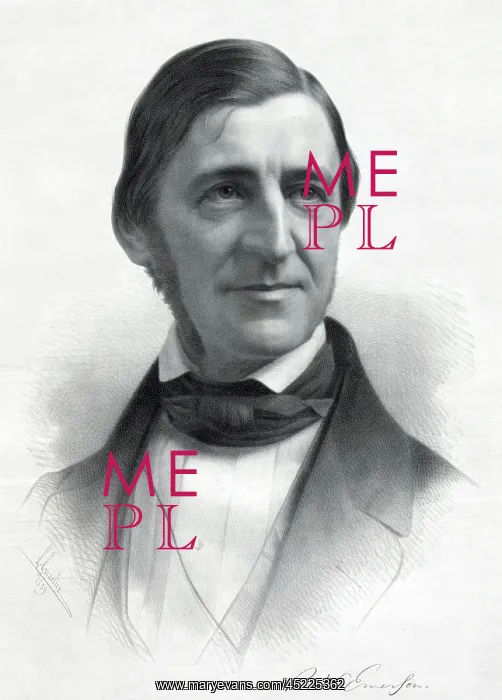 : Ralph Waldo Emerson (1803-82) from an original ? : Ralph Waldo Emerson (1803-82) from an original ?