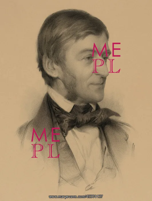 : Ralph Waldo Emerson, portrait engraving from : Ralph Waldo Emerson, portrait engraving from