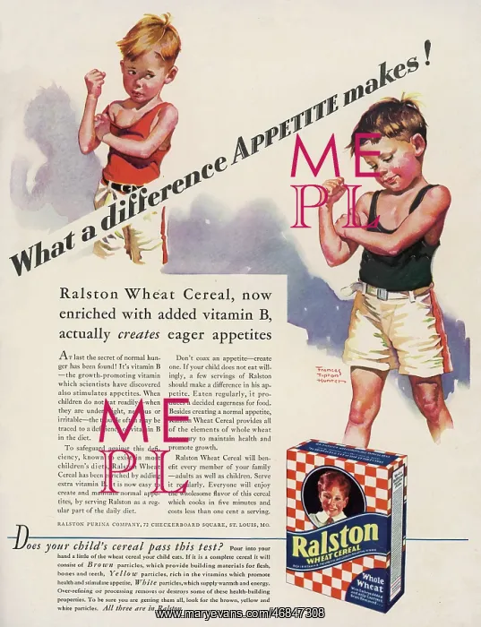 : RALSTON WHEAT CEREAL AD : RALSTON WHEAT CEREAL AD
