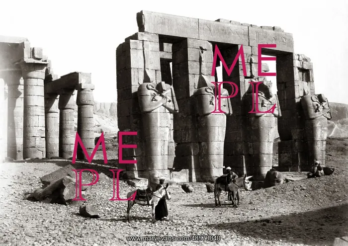  : Ramesseum, Thebes, Egypt, circa 1880s