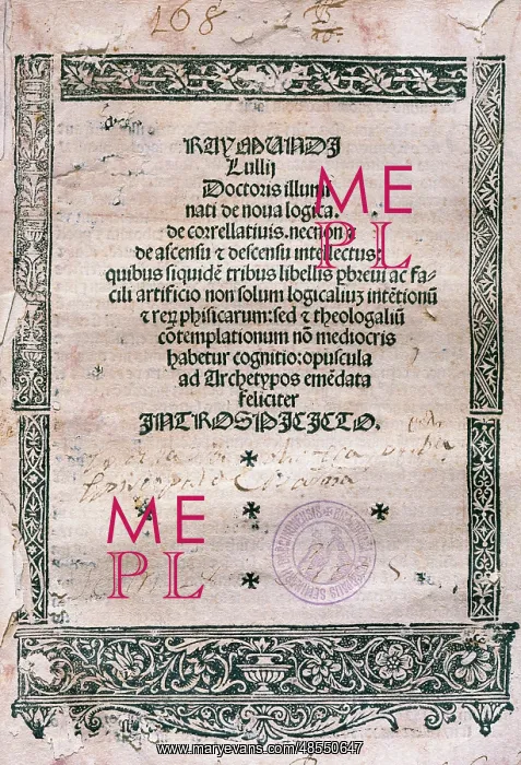 : Ramon Llull (1232-1315). Majorcan writer and philosopher. Ca : Ramon Llull (1232-1315). Majorcan writer and philosopher. Ca