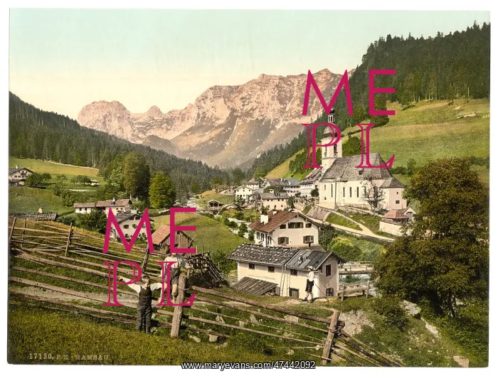 : Ramsau, general view, Upper Bavaria, Germany : Ramsau, general view, Upper Bavaria, Germany