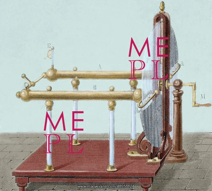 : Ramsden electric machine designed by Jesse Ramsden (1735-18 : Ramsden electric machine designed by Jesse Ramsden (1735-18