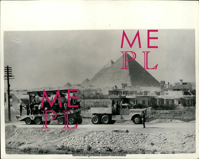 : Ramses II Statue sets off from Mit Rahina to Cairo : Ramses II Statue sets off from Mit Rahina to Cairo