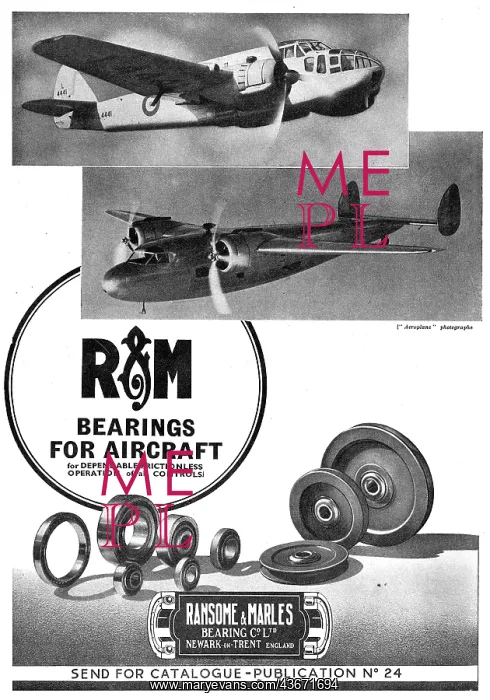 : Ransome & Marles Aero Engine Crankshaft Bearings : Ransome & Marles Aero Engine Crankshaft Bearings