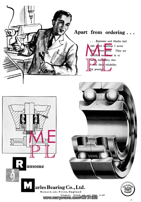  : Ransome & Marles Bearings