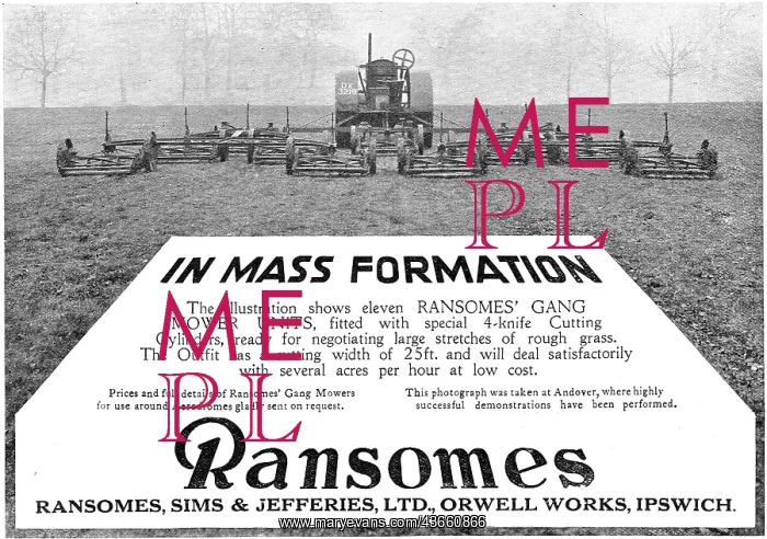 : Ransomes Gang Mowers For Airfields : Ransomes Gang Mowers For Airfields