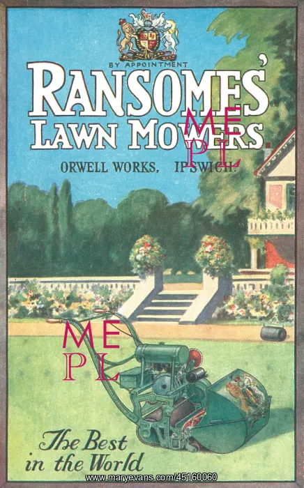 : Ransomes Lawnmowers Advertisement : Ransomes Lawnmowers Advertisement