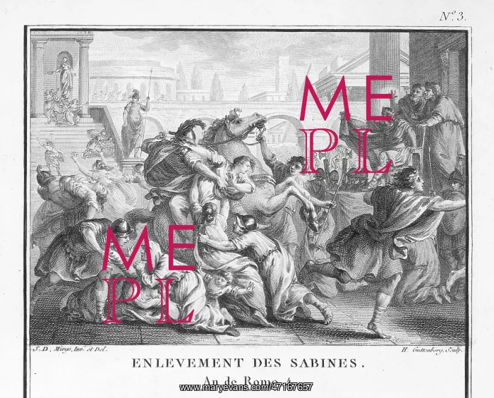 : Rape (abduction) of the Sabine women by Romans : Rape (abduction) of the Sabine women by Romans