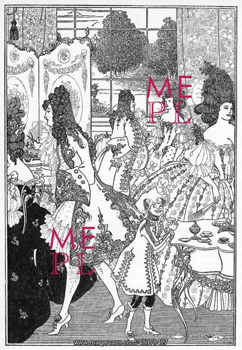 : The Rape of the Lock, Aubrey Beardsley illustration : The Rape of the Lock, Aubrey Beardsley illustration