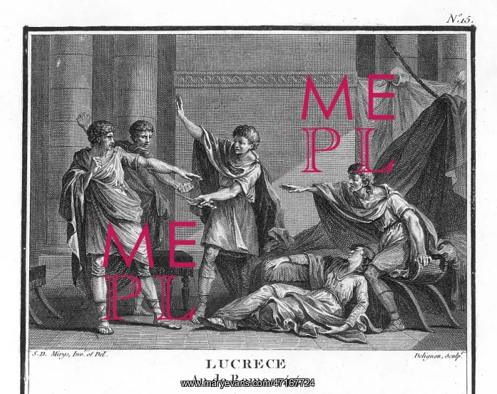 : Rape of Lucretia and her subsequent suicide : Rape of Lucretia and her subsequent suicide