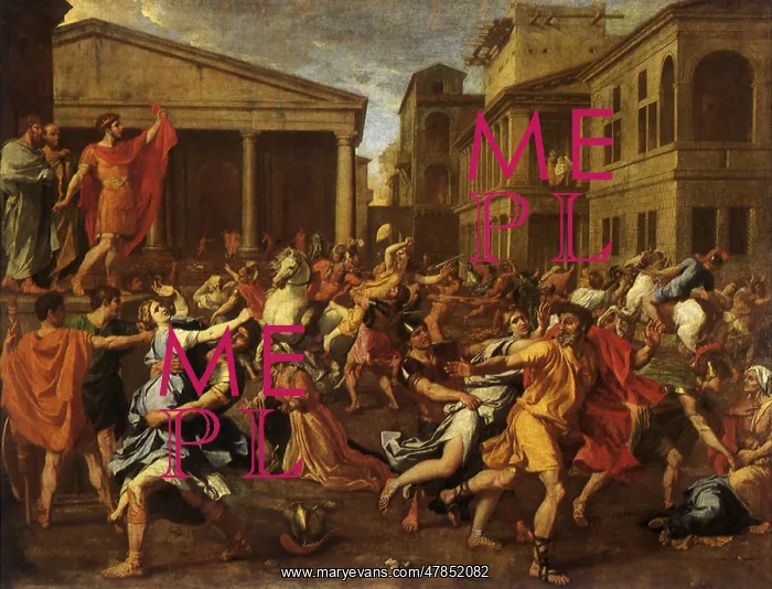  : The Rape of the Sabines, by Poussin