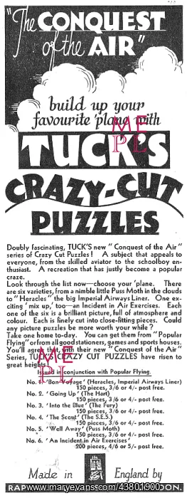 : Raphael Tuck. Tucks Crazy Cut Puzzles : Raphael Tuck. Tucks Crazy Cut Puzzles