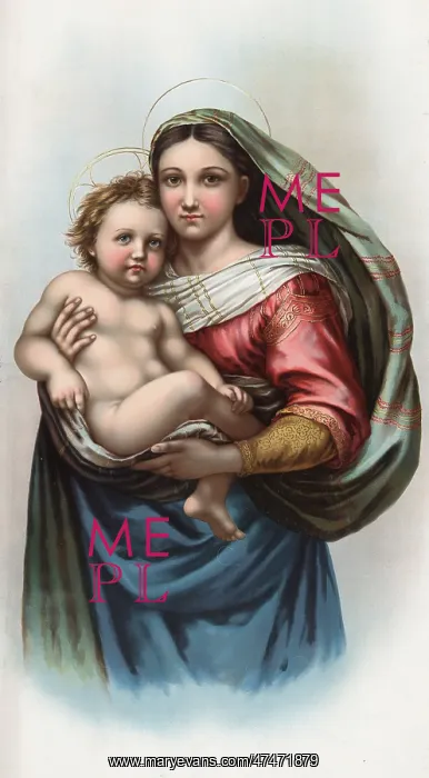 : Raphael's Madonna, reproduction : Raphael's Madonna, reproduction