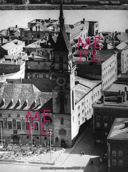: Ratau tower in Passau, around 1920 : Ratau tower in Passau, around 1920