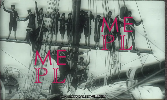  : Ratcliff Sea Scouts lining a mast