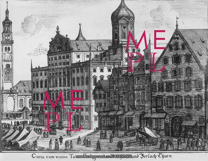 : Rathaus and Perlachturm of Augsburg : Rathaus and Perlachturm of Augsburg
