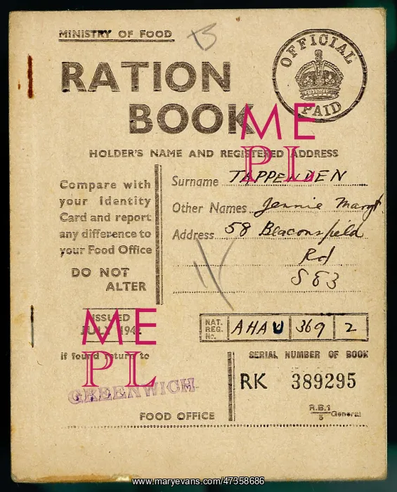 : Ration Book - Rationing - July 1942 : Ration Book - Rationing - July 1942