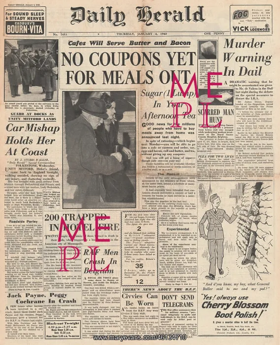 : No ration coupons for meals out : No ration coupons for meals out