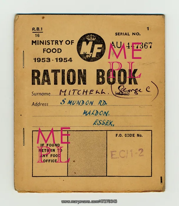  : RATIONING 1953-54