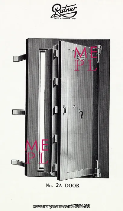 : Ratner strong room door, No. 2A : Ratner strong room door, No. 2A