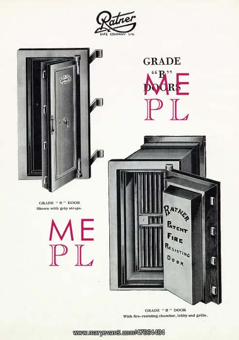 : Ratner strong room doors, Grade B : Ratner strong room doors, Grade B