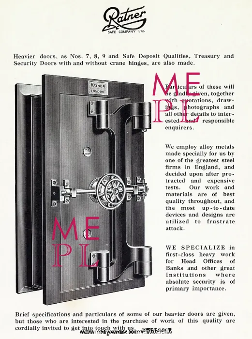 : Ratner strong room security door : Ratner strong room security door