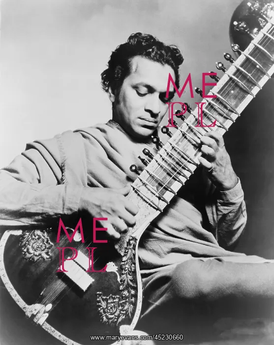 : Ravi Shankar (b. 1920), playing the sitar. ? : Ravi Shankar (b. 1920), playing the sitar. ?