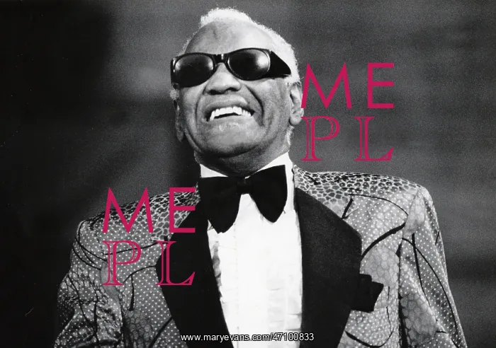 : Ray Charles, jazz performer, in concert in Berlin : Ray Charles, jazz performer, in concert in Berlin