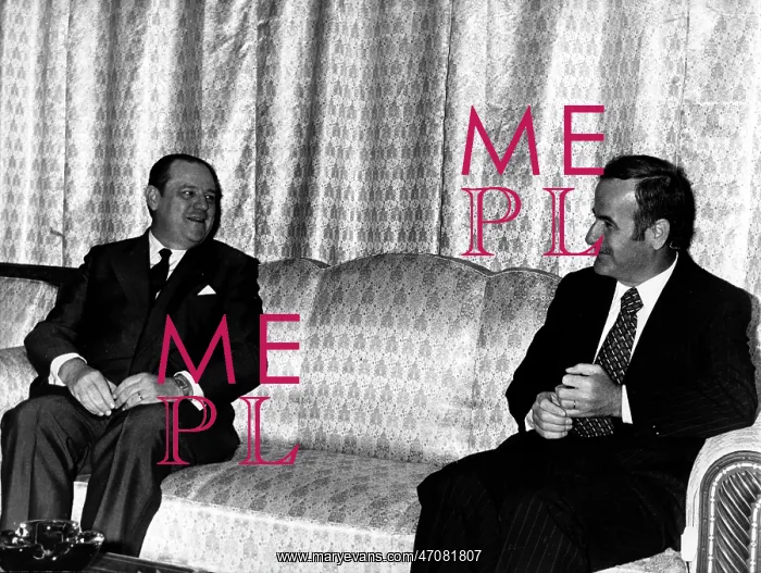 : Raymond Barre and Hafez Assad : Raymond Barre and Hafez Assad