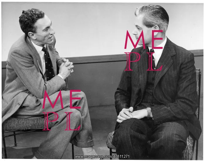 : Raymond Baxter interviewing Captain James Linton A.F.C : Raymond Baxter interviewing Captain James Linton A.F.C
